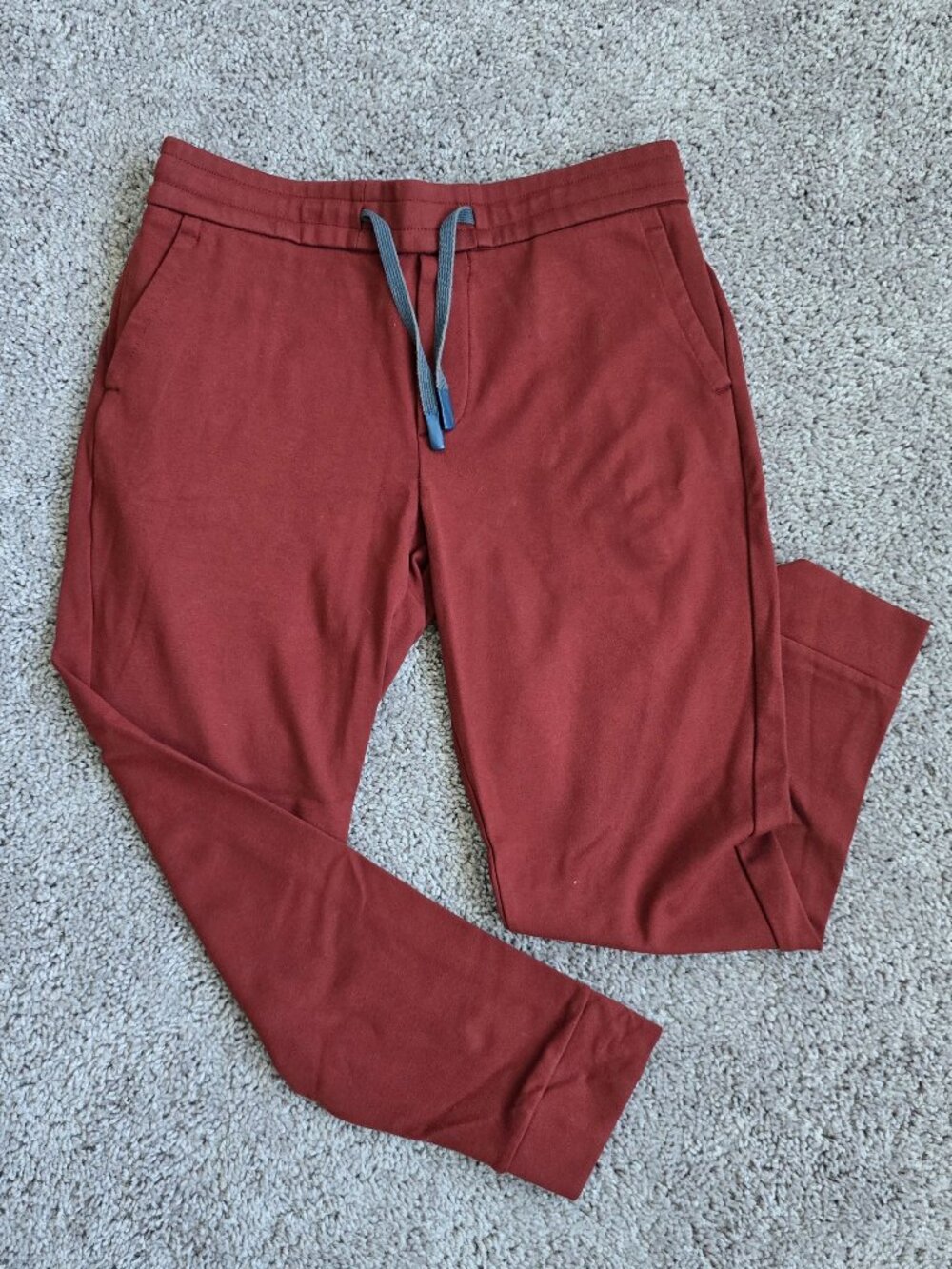 Bonobos Mens Homestretch Joggers Cinnamon Burgundy Maroon Knit Sweatpants M